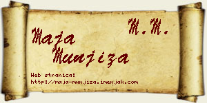 Maja Munjiza vizit kartica